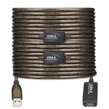 USB 2.0 Active Repeater Extension Cable 100ft Type A Male to Female 480Mbps picture