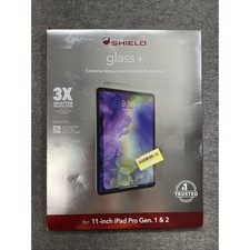 (3 For 1) Zagg Invisible Shield Glass + Shield for iPad Pro 11
