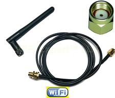 1 x Dual Band 2.4GHz 5GHz 2dBi RP-SMA Wireless Antenna Plus 1M RG174 Cable picture