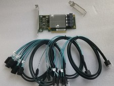 OEM 9305-16i LSI SAS3216 12G HBA IT mode ZFS TrueNAS Unraid+4x SAS/SATA cable US picture