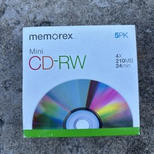 Memorex Pocket CD-RW (8cm CD / 4x / 210MB / 24min) 5 Pack New picture
