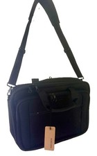 KROSER 17-Inch Laptop Briefcase Bag – Expandable, Black Messenger Shoulder Bag picture