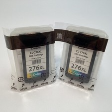 Lot of 2 Canon CL-276XL Color Ink Cartridges Genuine Sealed - New Open Box picture