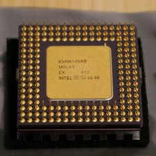 Intel i486DX2 66MHZ 80486DX2 CPU Processor Tested & Working with Heatsink 32 picture