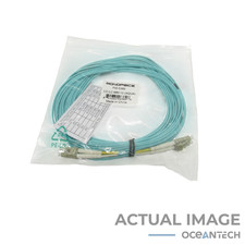 New Monoprice LC/PC to LC/PC OM3 10M Aqua Patchcord picture