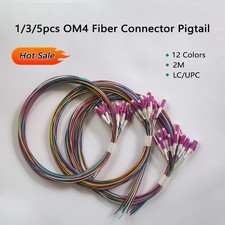Wholesale 1/3/5pcs 12 Colors OM4 Optical Fiber Tail Cable 2M LC/UPC Multi-Mode picture