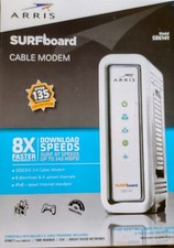 Arris Surfboard Cable Modem Model SB6141 8X Faster download Speeds picture