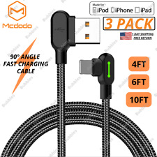 Mcdodo 90° Right Angle For iPhone 14 13 12 11 XR USB Charging Charger Data Cable picture