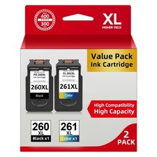 PG-260XL CL-261XL Ink Cartridges for Canon 260 261 Pixma TS6420a TR7020 TR7022a picture