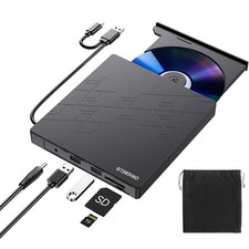 ORIGBELIE External DVD Drive, CD Drive USB 3.0 Typle C CD/DVD ROM +/-RW Adapter picture