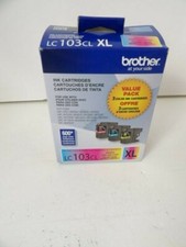 Brother LC103CL XL Ink Cartridges Cyan, Yellow, Magenta Exp 02/2022 picture