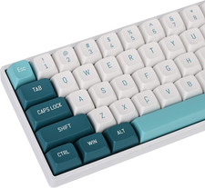163 Keys CSA Profile PBT Keycaps Set with 7U Spacebar, Double Shot Custom Green picture