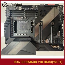 FOR ASUS ROG CROSSHAIR VIII HERO(WI-FI) DDR4*4 AMD AM4 128GB Motherboard Test OK picture