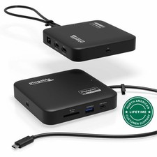 Plugable 7-in-1 USB C Docking Station Dual Monitor - Dual HDMI Dock is picture