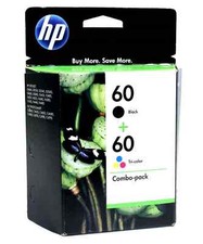 New Genuine HP 60 Black 60 Color Ink Cartridge Photosmart C4635 C4680 - 2PK picture