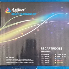  Arthur Imaging Inkjet Set for Canon  PIXMA Black  Cyan Magenta Yellow only 17. picture