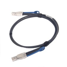 12G External Mini SAS HD SFF-8644 to SFF-8644 Cable 100 Ohms 30AWG 1 Meter picture
