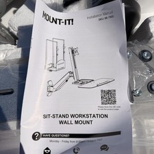 Mount-It | MI-7905 | Sit-Stand Workstation Wall Mount Adjustable Monitor Arm picture