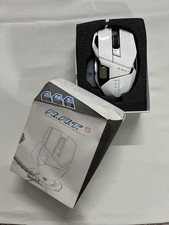 Mad Catz R.A.T. RAT 5 Gaming Laser Mouse for PC & Mac - White - Works - W/B picture