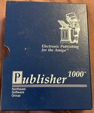 Publisher 1000 Amiga Software Complete Binder w Disk Manual Vintage picture