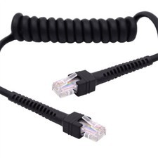 RJ45 RJ45 Cat6 8P8C UTP Male to Male Stretch Coiled Cable Lan Network Patch picture