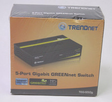 TRENDnet 5-port Gigabit Switch TEG-S50g Green Desktop Switch Plug n Play Sealed picture