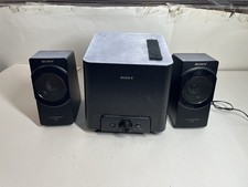Sony Speakers SRS-D4 Computer 2.1 Sound Active System & Subwoofer Working Tested picture