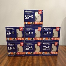 Lot Of 7 New Memorex 20 Pack CD-R 700MB Blank CD 80 min 52x Sealed  - 140 Total picture