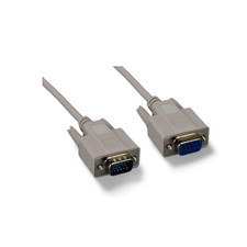 10ft Extension Monitor Cable VGA HD15 Male to Female - Beige picture