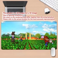 1pc Retro Pixel Art Farming Simulator Desk Mat & Gaming Mouse Pad - Non-Slip R picture
