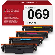 069H 069 High Capacity Toner Cartridge 4-Pack (with Chip) Compatible Replacmnt picture