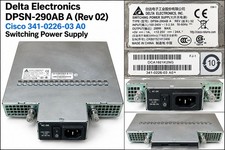 Delta Electronics DPSN-290AB A Rev 02 Cisco 341-0226-03 A0 299W Power Supply @2E picture