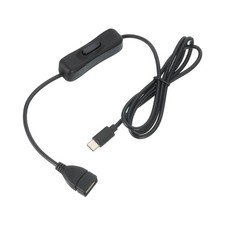 3.28ft USB Extension Cable Type C to USB Female 66W Data Power Cord Black 1Pack picture