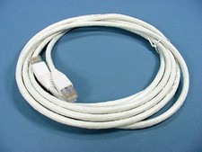Leviton 62460-10W Cat6+ White 10ft Extreme Ethernet Cable Data 10' Patch Cord picture