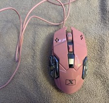 Ergonomic Gaming Mouse Pink USB TESTED Steampunk picture