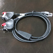 Westek RJ45  3 ft Black/Red, Pair  heavy clips picture