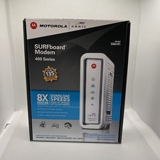 Motorola Cable Modem ARRIS SURFboard SB6141 DOCSIS 3.0 400 Series White IPv6 picture