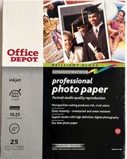 Office Depot 151-496 Pro Photo Paper 8.5 x 11  Brilliant Gloss 25 Sheets - OB picture