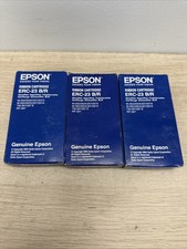 Lot Of 3 Genuine Epson Print Ribbon Cartridge ERC-23 B/R black/red picture