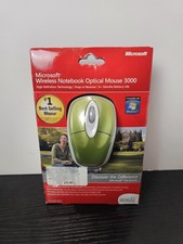 Microsoft Notebook 3000 Wireless Optical MOUSE Green - NEW picture