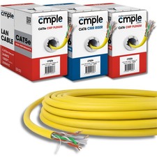 Cat5e Plenum Cat6 Riser Cable 1000ft Bulk Cat 5e Cat 6 Ethernet Cable (CMP CMR) picture
