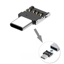 1 5PCS Universal Type C Micro USB To USB 2.0 OTG Adapter Connector For Cell picture
