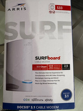 ARRIS SURFboard S33 DOCSIS 3.1 Cable Modem 3.5Gbps 2.5GbE White picture