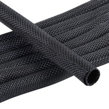 Automotive Wire Sheathing Split Loom Braided Mesh Cable Sleeve 1/4