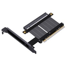 15cm PCIe 5.0 GPU Riser Cable Flexible Flat, Low-Profile Bracket for Mini-ITX PC picture