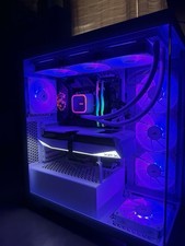 MSI XFX Corsair White Gaming Desktop Tower RGB Liquid Cooling Dedicated GPU picture