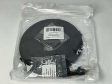 NEW Deego Ethernet Cable X002TRLFJD CAT 8 25ft 40Gbase 2000MHz Black picture