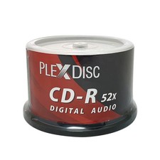 PlexDisc TY Series Blue CD-R 52X 700MB Music Digital Audio White Inkjet Hub P... picture