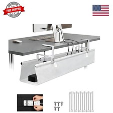 Oxford Cloth Under Desk Cable Management Tray,No-Drill 36