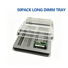 Lot of 50 ANTI STATIC LONG DIMM TRAY for 50PC Server/Desktop DDR 3, 4 and 5- picture